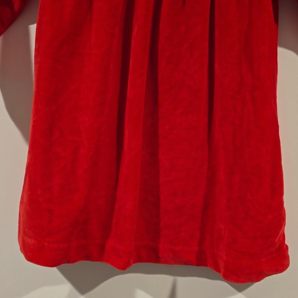 Ralph Lauren 18 Months Baby Girl Holiday Christmas Red Velvet‎ Collared Dress​